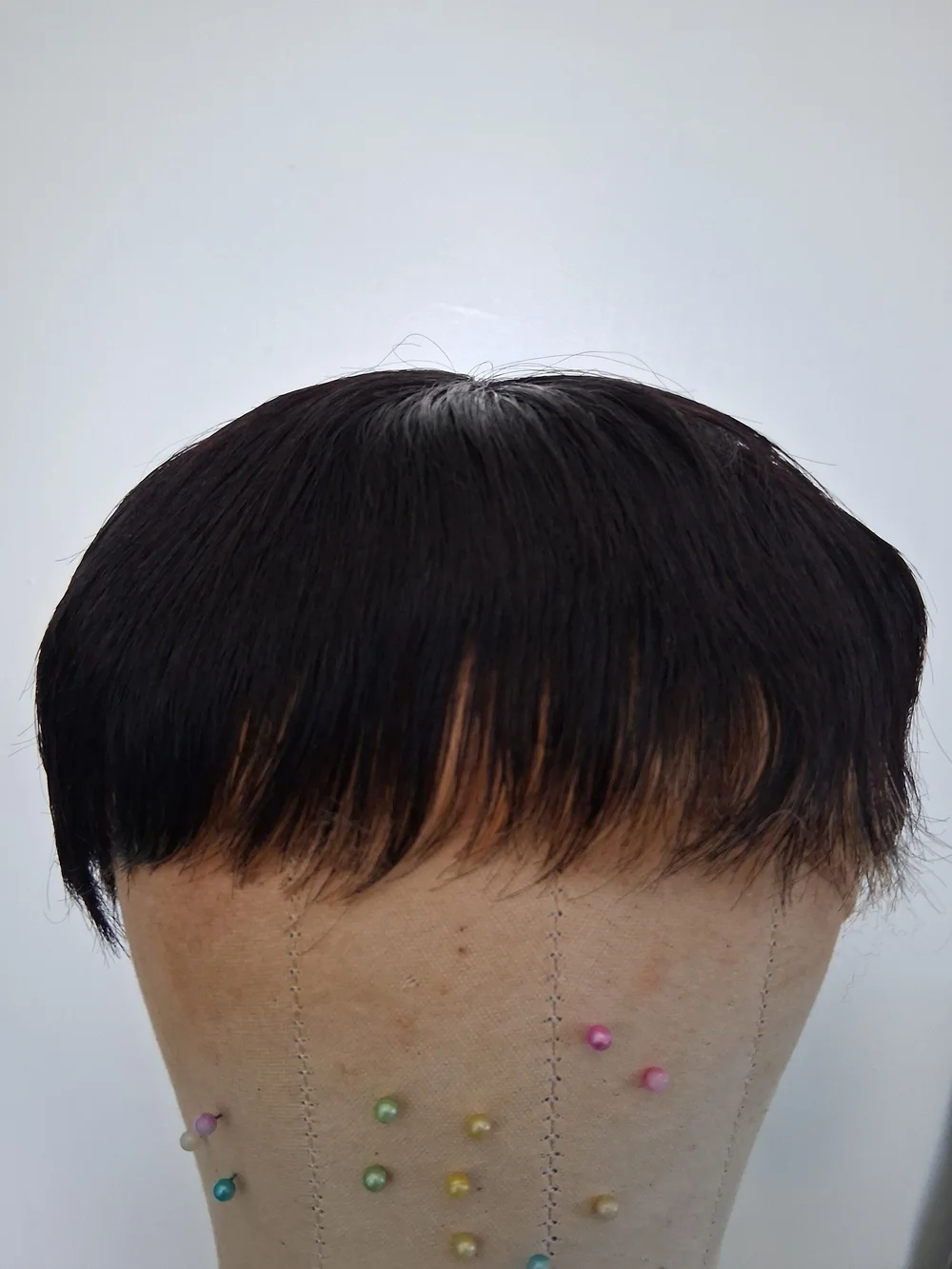 Short Fringe Wig in Dark Brown - Versatile Women’s Hairpiece